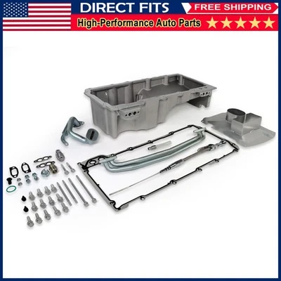 LS Front Wet Sump Retro Engine Oil Pan Kit For Chevrolet Camaro Impala Pontiac - Image 1 of 4
