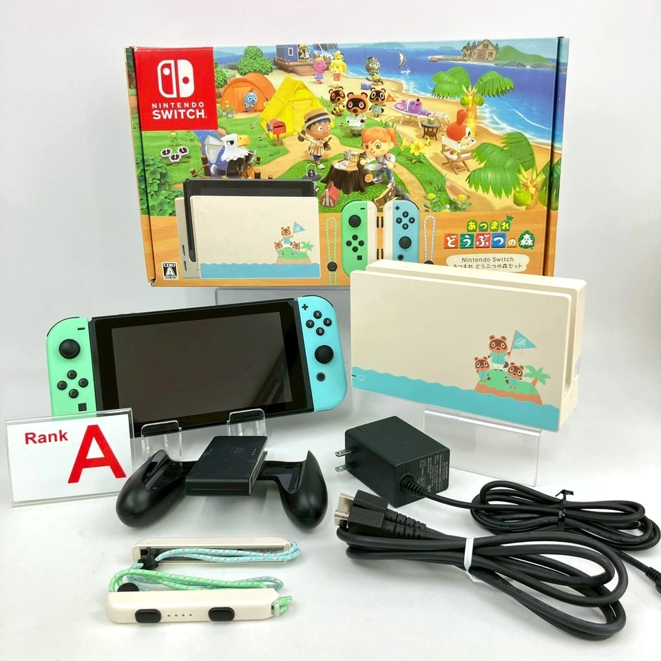 Nintendo Switch Console HAC-001(-01) A Rank Animal Crossing Edition 1Day Ship 61 - Image 1 of 4