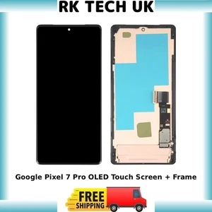 Google Pixel 7 Pro AMOLED OLED Display Touch Screen Digitizer + Frame Bezel UK - Picture 1 of 1