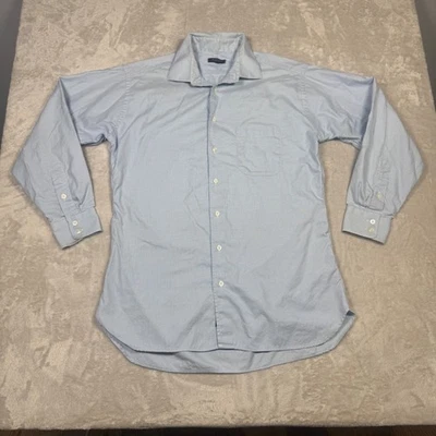 Camisa de vestir Burberry London para hombre 16,5-34 manga larga azul pata de gallo hecha en EE. UU. Foto 1 de 4