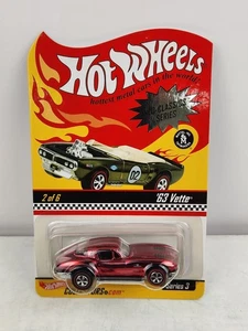 Hot Wheels 63 Chevy Vette RLC Neo-Classics Red Line Club Car 1695/10500 Red - Picture 1 of 24
