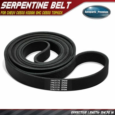 Cinturón Serpentine de 124,76 pulgadas para Chevy C6500 Kodiak GMC C6500 Topkick Workhorse 8,1 L Foto 1 de 4