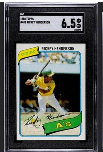 RICKEY HENDERSON 1980 TOPPS SGC 6.5 ! *JUST GRADED ! *MOST ICONIC 80’s ROOKIE ! - Picture 1 of 2