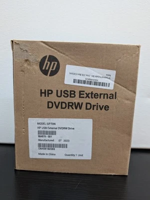 HP USB внешний DVDRW-накопитель (GP70N) новый! Открытая коробка - Изображение 1 из 4