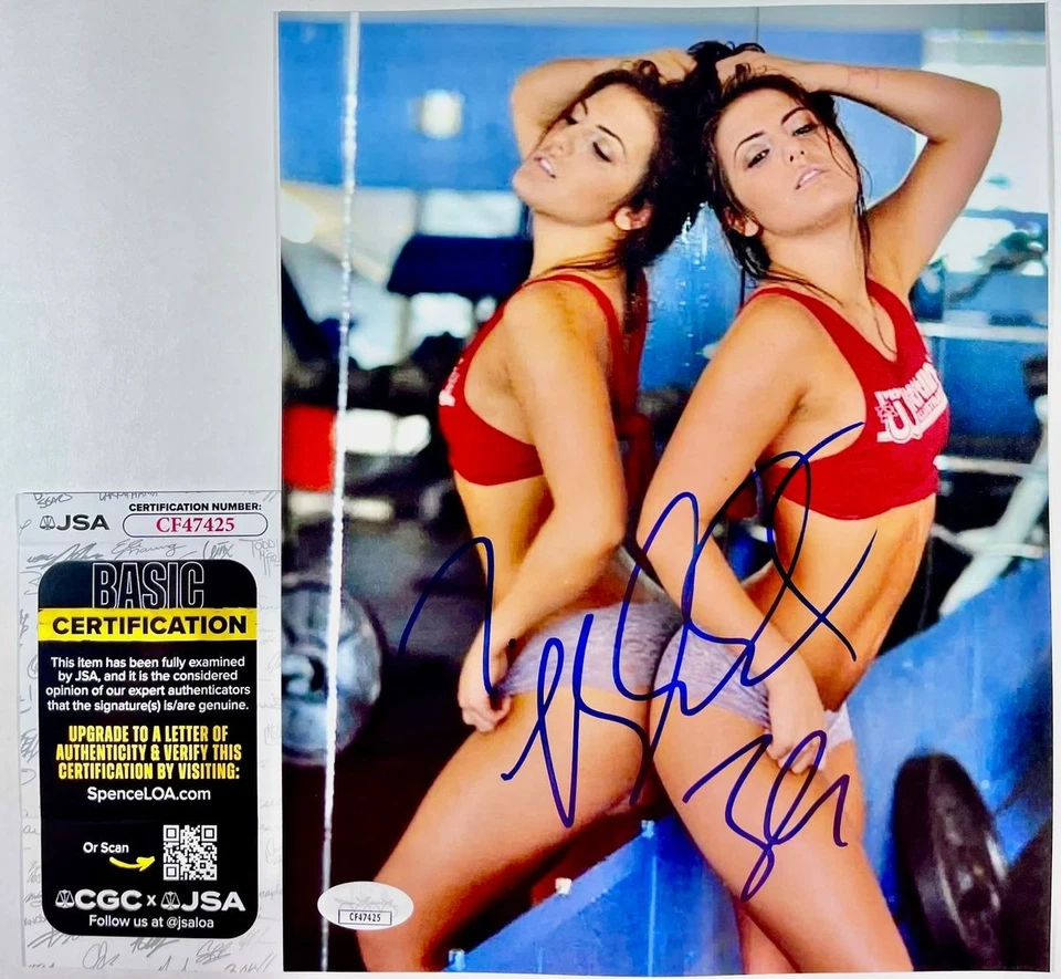 Фотография нокаут TNA Wrestling Тессы Бланшар с автографом 8x10 H сертификат подлинности JSA - Изображение 1 из 1