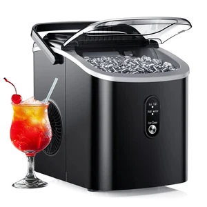 Countertop Ice Maker Portable Ice Machine Self-Cleaning 9 Cubes in 6 Mins 26 lbs - Picture 1 of 8