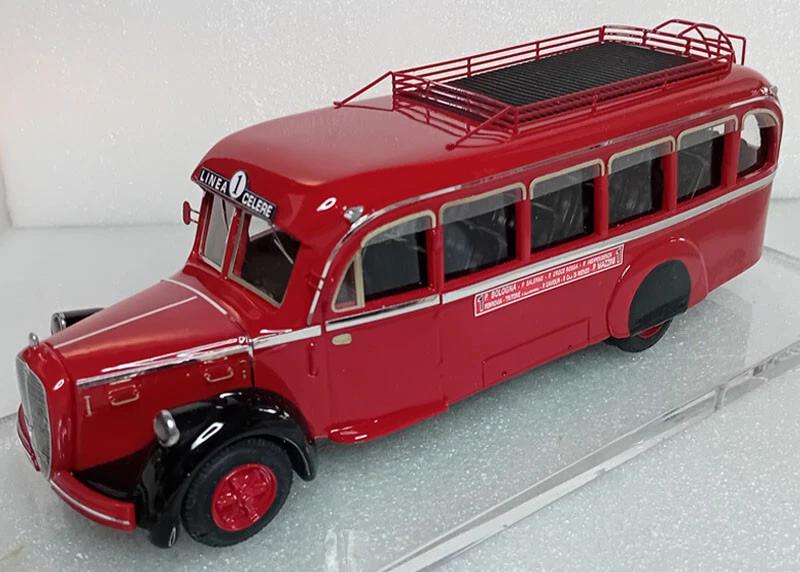 ALFA ROMEO 500 AUTOBUS LINEA CELERE n°1 ROMA anni 40 - Immagine 1 di 2