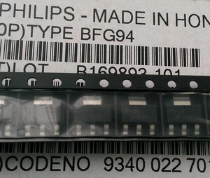 2 Stück BFG94 Philips NPN Wideband Transistor fT 6 GHz / 0.7 W SOT223 (M1470) - Picture 1 of 2