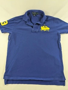 VTG Polo Ralph Lauren Men’s Pique Rugby Polo Shirt #3 Dueling Pony Men's M - Picture 1 of 8