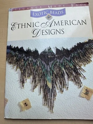 Exotic Beads Easy Leaflet Ethnic Native American Designs Jewelry Beading Book - Image 1 of 4