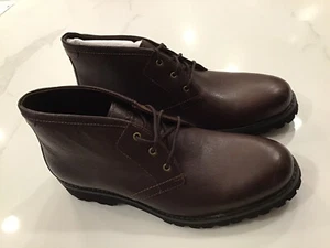 H.S. Trask dunkelbraune Garrett Chukka Stiefel American Bison Leder Herren Gr. 8 neu - Bild 1 von 11