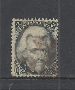 U.S. SCOTT 73 USADO FINO - 1863 2c EDICIÓN NEGRA - ANDREW JACKSON - Imagen 1 de 2