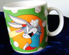 Bugs Bunny Looney Tunes Baseball 12-oz MUG by Sakura / 1994 Warner Bros.