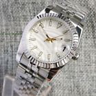 White Palm Sapphire Men's Automatic Watch NH35 Polished Jubilee Band 39mm/36mm