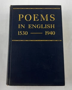 Poems in English 1530-1940 by David Daiches and William Charvat, 1950 Hardcover - Picture 1 of 9