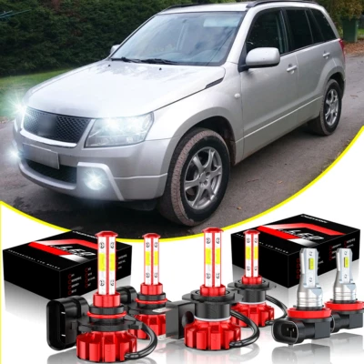 Para For Suzuki Grand Vitara 2007-2013 6pcs faro Hi/Lo Fog Light Combo Bulbs - Image 1 of 4