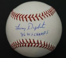 Lenny Dykstra New York Mets '86 WS CHAMPS' Autographed Signed OMLB Baseball JSA