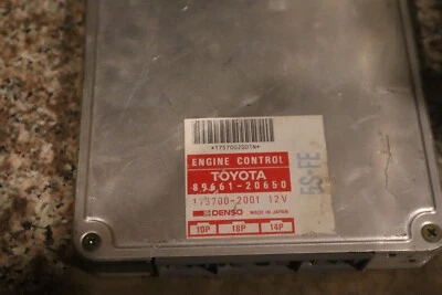 Computadora ECM M/T 89661-20650 ECU 1990-1991 Toyota Celica GT GTS ECU Foto 1 de 2