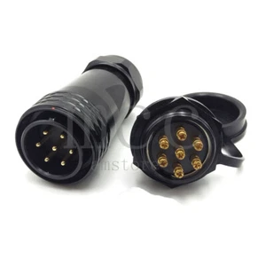 WEIPU SA28 7Pin Aviation Waterproof crimping plug,Industrial Power Connector 25A - Picture 1 of 7