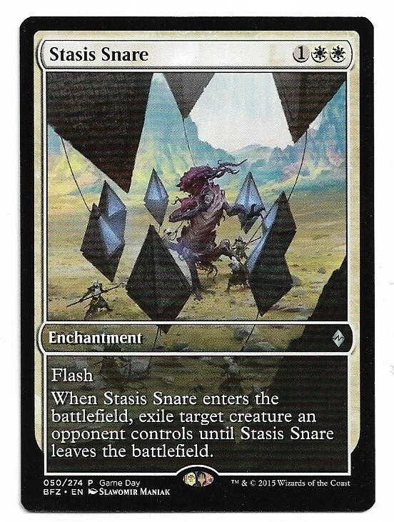 MTG: *STASIS SNARE - FULL ART PROMO* - Battle for Zendikar - Magic the Gathering - Image 1 of 1
