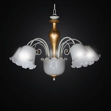 Chandelier Classic Wrought Iron White And Gold A 5 Lights Bga 2446-5