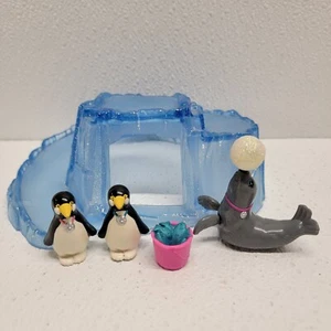 Littlest Pet Shop Zoo Polar Pets Vintage Kenner LPS Penguins & Seal- Incomplete - Picture 1 of 11