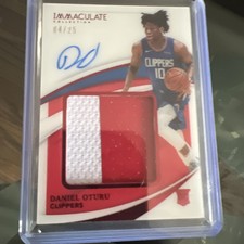 DANIEL OTURU 2020/21 Immaculate Premium Rookie Patch Auto RPA RC SP /25