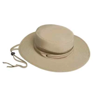 Orvis Men's Tech Hat Quick-Dry Material UPF 50+ Color Tan Hidden Pocket - Picture 1 of 5