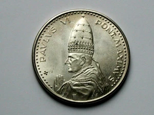 1975 Papst Paul VI. Medaille - PAVLVS VI PONT. MAXIMUS - MS+++ UNC - getönter Kronleuchter - Bild 1 von 2