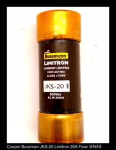 JKS-20 ~ Cooper Bussman JKS-20 Limitron® 20Amp Fuse - New Surplus - Picture 1 of 3