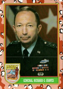 1991 Topps Desert Storm - Series One #5 General Richard G. Graves - Picture 1 of 2