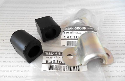 1970-73 Datsun 1200 B110 B210 Front Sway Bar Stabilizer Brackets & Bushings 20mm - Image 1 of 3