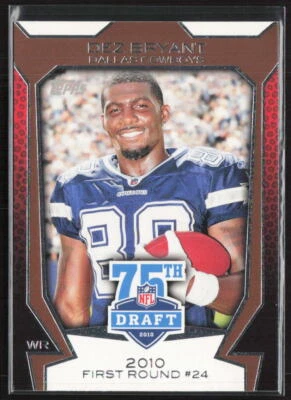 2010 Topps #75DA-39 Dez Bryant Draft 75th Anniversary - Image 1 of 2