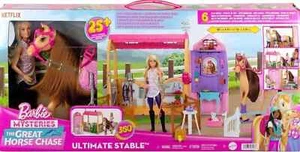 Barbie Mysteries The Great Horse Chase Ultimate Stable Juego Nuevo - Imagen 1 de 5