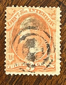 United States: 1873 Official Stamp "Dept. Interior " SC# O-17, used. #08-010412 - Picture 1 of 2