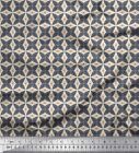 Soimoi Cotton Poplin Fabric Dot & Floral Small Fabric Prints By-Mic