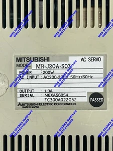 CONTROLADOR SERVO AC MITSUBISHI MR-J20A-S07/FedEx International Economy - Imagen 1 de 6