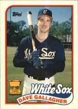 1989 Topps Tiffany Chicago White Sox Baseball Card #156 Dave Gallagher