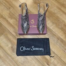 Womens Boots Fashion Oliver Sweeney Capanario Python Printed Western Style Boxed