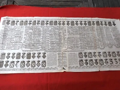 5 GENEALOGIE HERALDISME  Valois Capet Bourgogne Montagu Sombernon Couches XVIIIe - Photo 1/3
