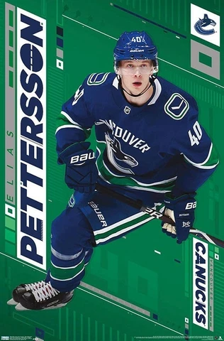 Elias Pettersson SUPERSTAR Vancouver Canucks Official NHL 22x34 Wall POSTER Cover