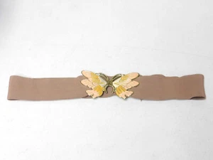 Vintage Stretchy Belt with Butterfly Belt Buckle - Picture 1 of 4