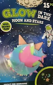 Glow In The Dark Self adhesive Stars Moon Stickers Ceiling Wall Bedroom Stick