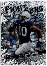 2022 Bowman's Best University Fight Song Shimmer #FS18 NICK SINGLETON Penn St 