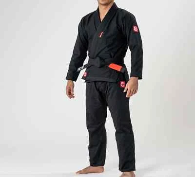 Fuji Ultra Lite 300 Lightweight Mens Brazilian Jiu-Jitsu BJJ Gi - Black - Image 1 of 4
