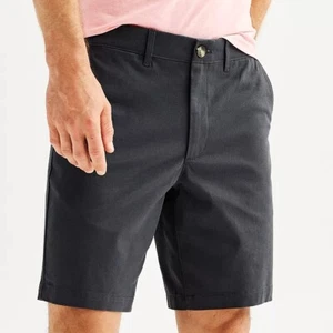 Neu mit Etikett Sonoma dunkelgraue Shorts vorne flach Größe 54/9" Schrittlänge - Bild 1 von 5
