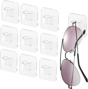 Wall Glasses Holder 10Pack,Acrylic Display,Rack Hanging Your Multiple Sunglasses - Picture 1 of 6