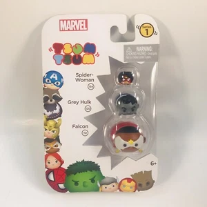 Marvel Comics Tsum Tsum Series 1 Spider-woman 134 Grey Hulk 120 Falcon 112 - Picture 1 of 2