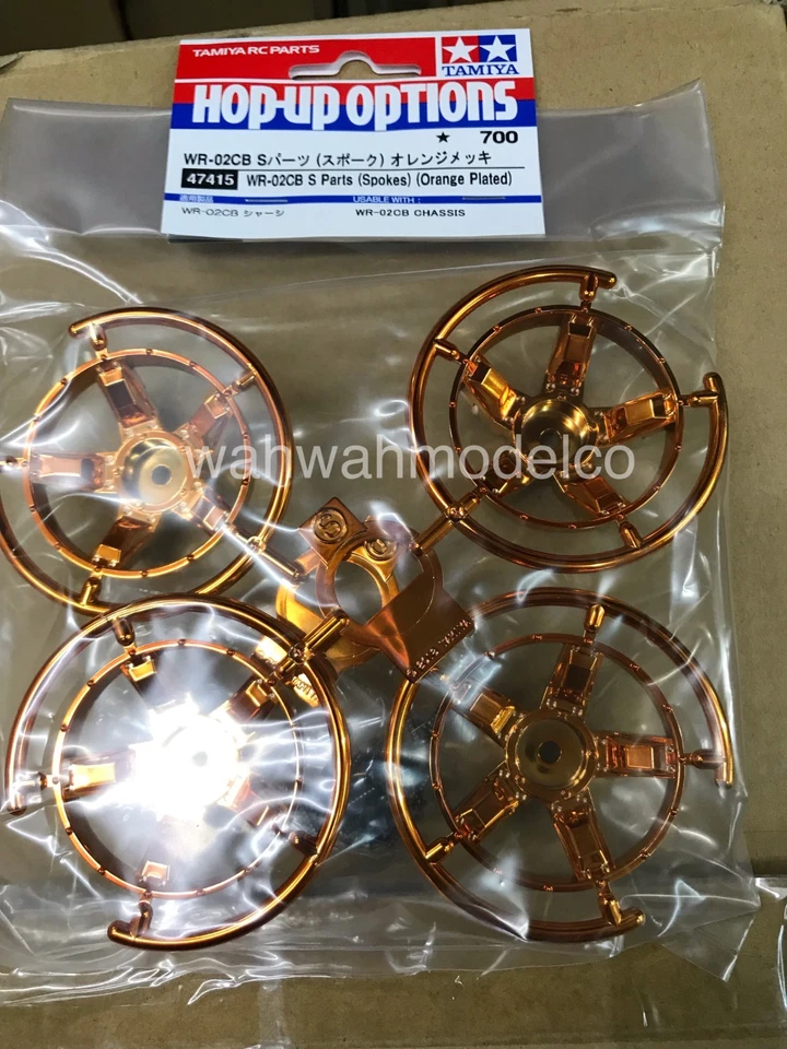 Tamiya 47415 RC WR-02CB S Parts Spokes(Orange Plated)Comical Grasshopper/Hornet - Image 1 of 1