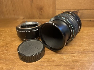 *Near Mint w/ 1:1 Extension Tube* Minolta New MD Macro 50mm F/3.5 Lens From JPN - Image 1 of 4